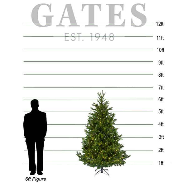Everlands Nordmann Fir Pre-Lit Christmas Tree – 7ft image 3