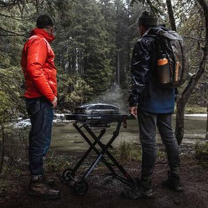 Weber Traveler Compact Portable Gas Grill BBQ with Travel Cart image 4