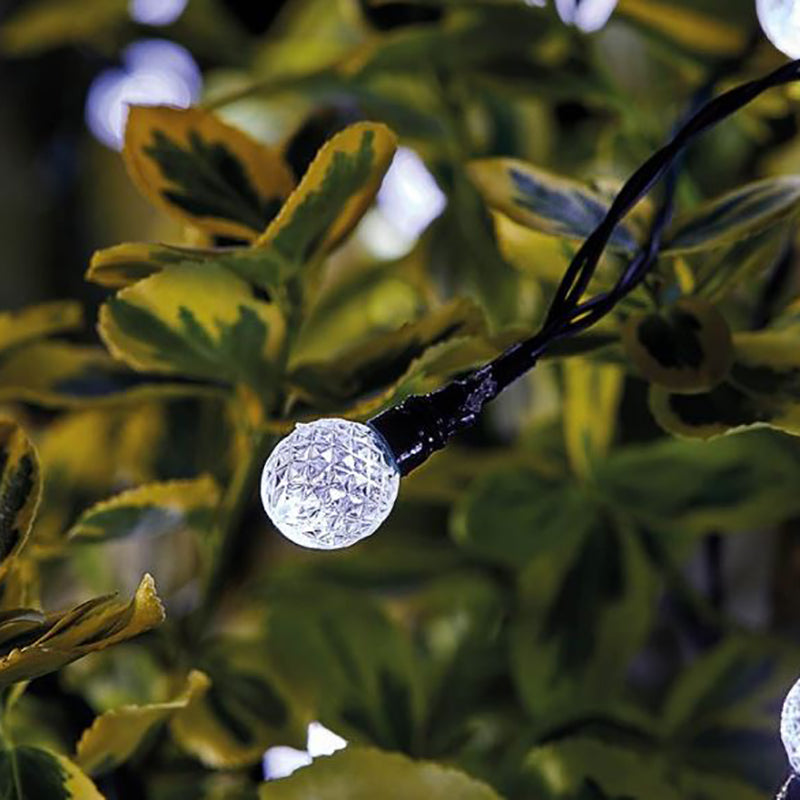 Smart Solar Super Bright 50 LED Orb String Lights image 0
