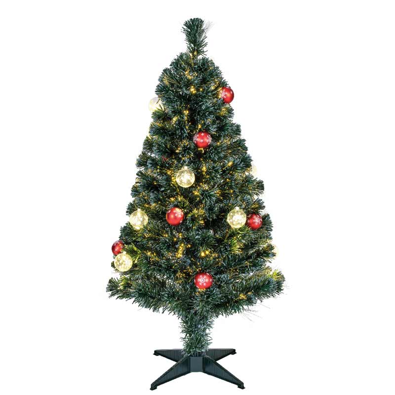 Everlands Fibre Optic London Pre-Lit Christmas Tree - 4ft image 0