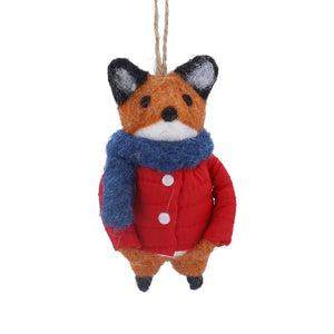 Gisela Graham Mixed Wool Fox in Red Coat image 0