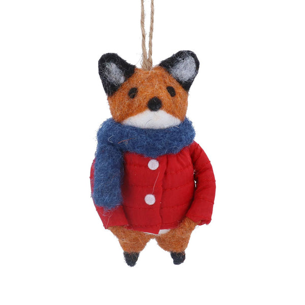 Gisela Graham Mixed Wool Fox in Red Coat image 0