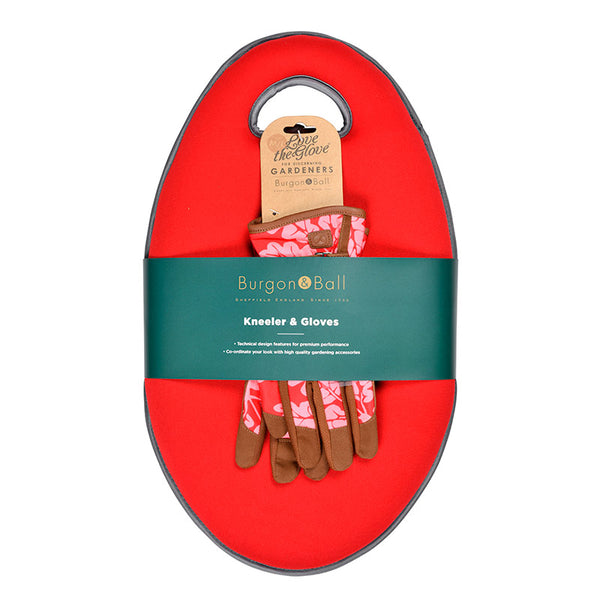 Burgon & Ball Kneelo® Garden Kneeler & Gardening Gloves Bundle - Poppy image 4