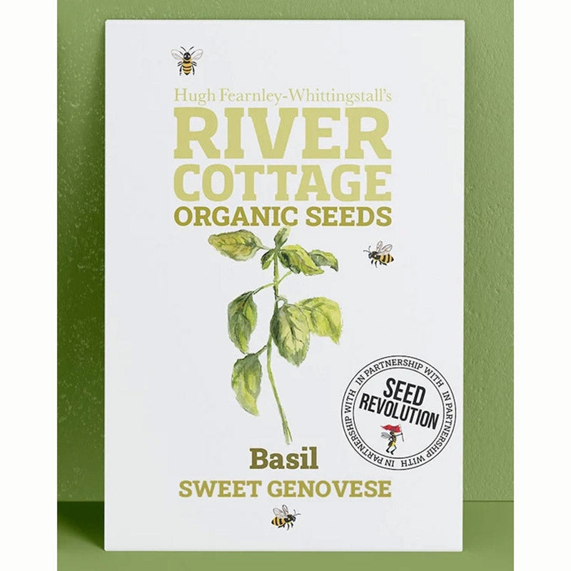 River Cottage Organic Seeds – Basil ‘Sweet Genovese’ (1 Packet) image 0