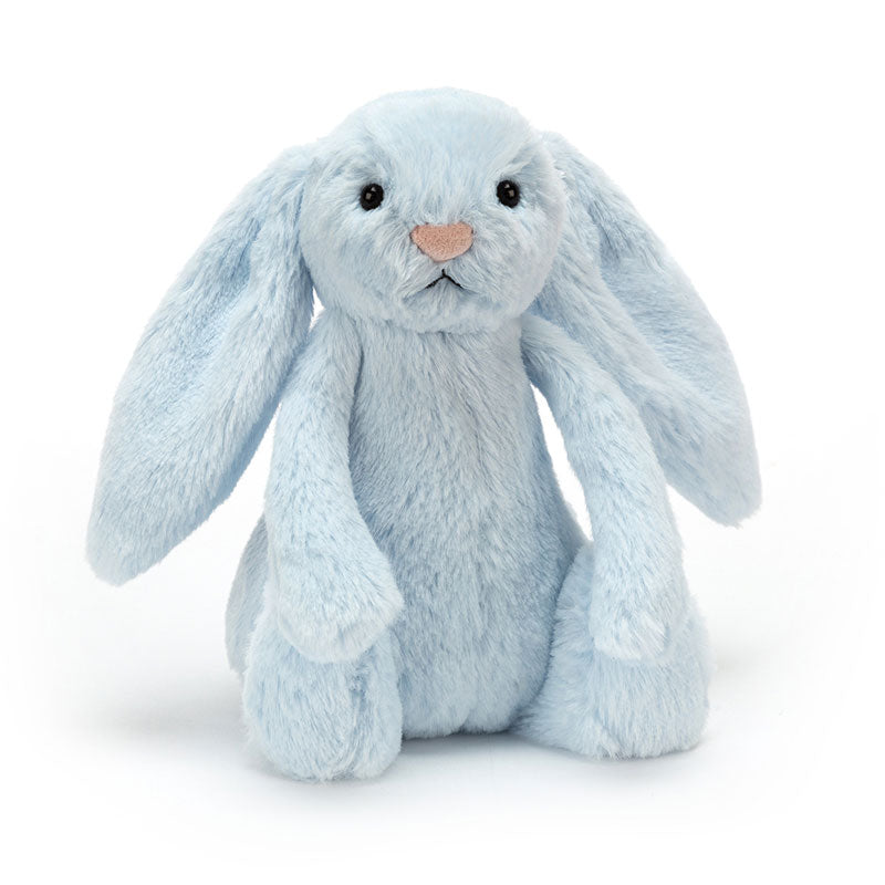Jellycat Bashful Blue Bunny Rattle image 0