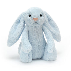 Jellycat Bashful Blue Bunny Rattle image 0