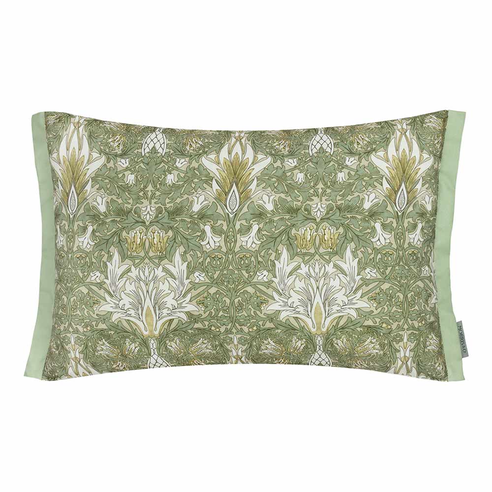 Morris & Co Snakeshead Rectangular Outdoor Cushion, 40 x 60cm - Sunflower / Stone image 0