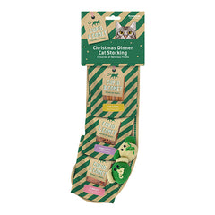 Cupid & Comet Christmas Dinner Cat Stocking image 0