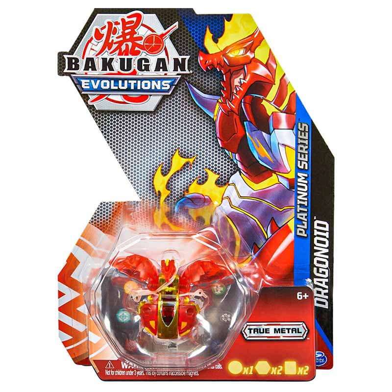 Bakugan Evolutions, Platinum Series Dragonoid True Metal Bakugan Collectible, Ages 6+ image 0
