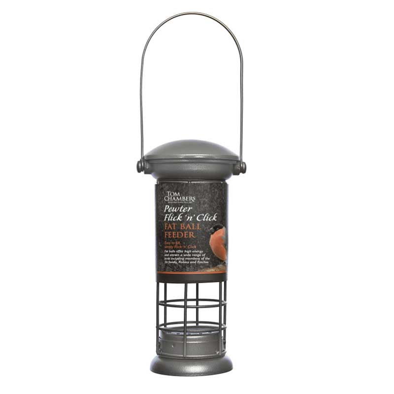 Tom Chambers Pewter Flick 'n' Click Fat Ball Feeder image 0