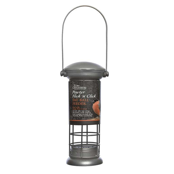 Tom Chambers Pewter Flick 'n' Click Fat Ball Feeder image 0