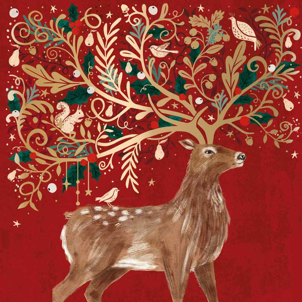 Ling Design Large Premium Cards - Ornate Stag (Pack of 10) image 0
