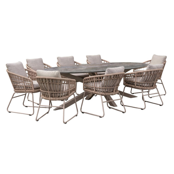 Orchard Life Juniper 8 Seat Dining Set with 260cm Elliptical Table image 4