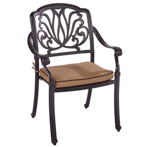 Hartman Amalfi 4 Seat Round Garden Dining Set in Bronze with 2.5m Parasol &amp; 15kg Base image 6
