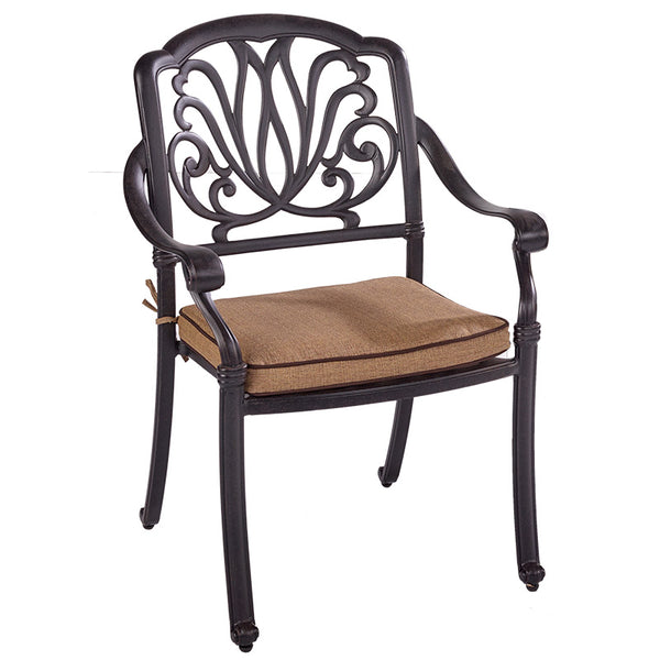 Hartman Amalfi 4 Seat Round Garden Dining Set in Bronze with 2.5m Parasol &amp; 15kg Base image 6