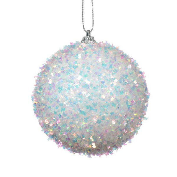 Decoris Foam Bauble with Iridescent Shreds image 0