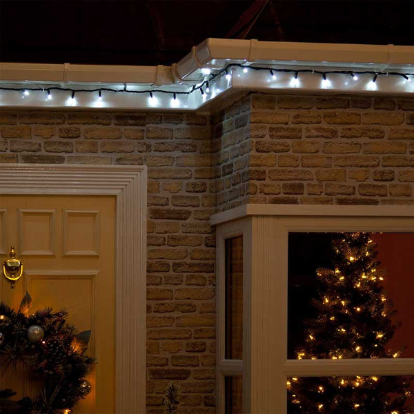 SnowTime 100 Connectable LED Twinkling Lights - Ice White image 2