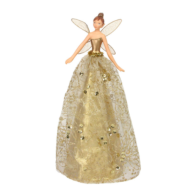 Gisela Graham Gold Tree Top Fairy image 0