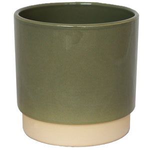 Ivyline Enos Indoor Plant Pot Range - Green, 13cm image