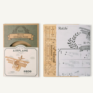 Robotime Airplane DIY Wooden 3D Puzzle image 5