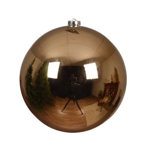 Decoris Large Shatterproof Bauble in Pecan Brown image 0