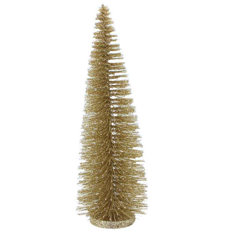 Gisela Graham Gold Brush Tree image 0