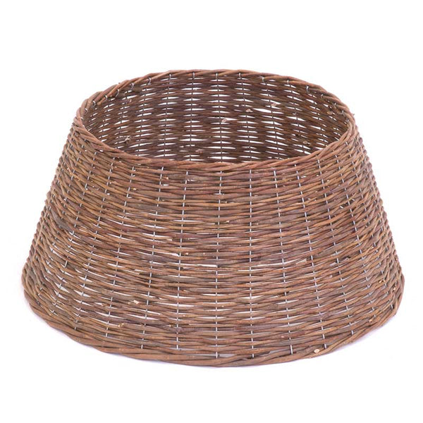 Festive Natural Willow Christmas Tree Skirt - Medium image