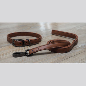 Zoon Luxe Leather Tan WalkAbout Collar image 1