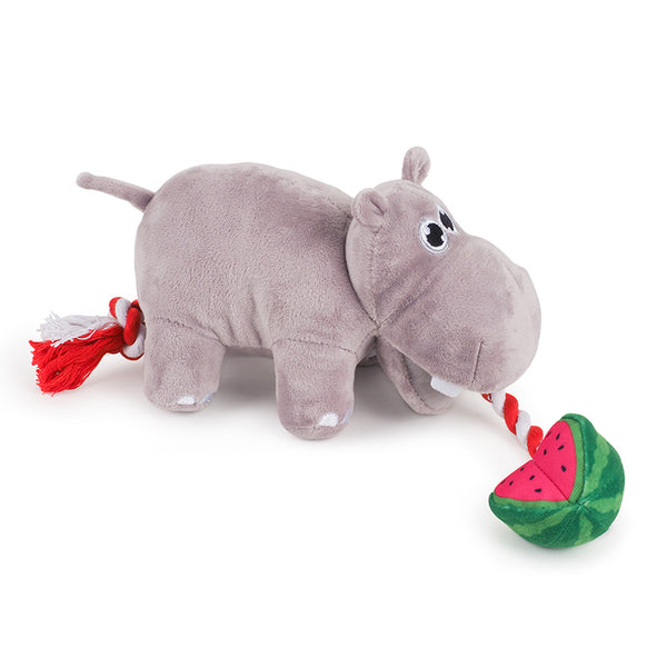 Zoon Hippo Tugga Melon Dog Toy image 1