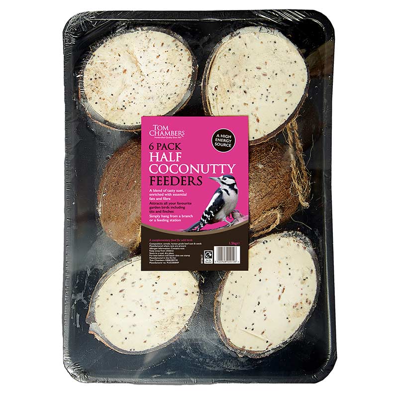 Tom Chambers Half Coconutty Feeders (Pack of 6) image 0