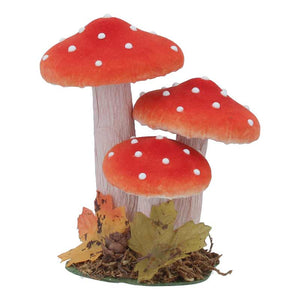 Gisela Graham Red Triple Toadstool image 0