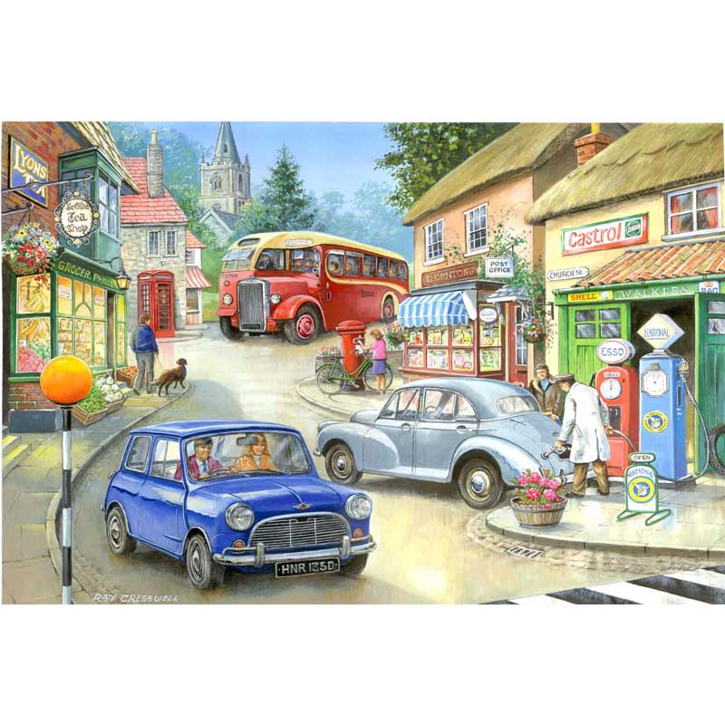 House Of Puzzles Country Town Big 250 Piece Jigsaw Puzzle image 0