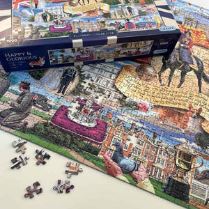 Gibsons Happy & Glorious Platinum Jubilee 2022 1000 Piece Jigsaw Puzzle image 2