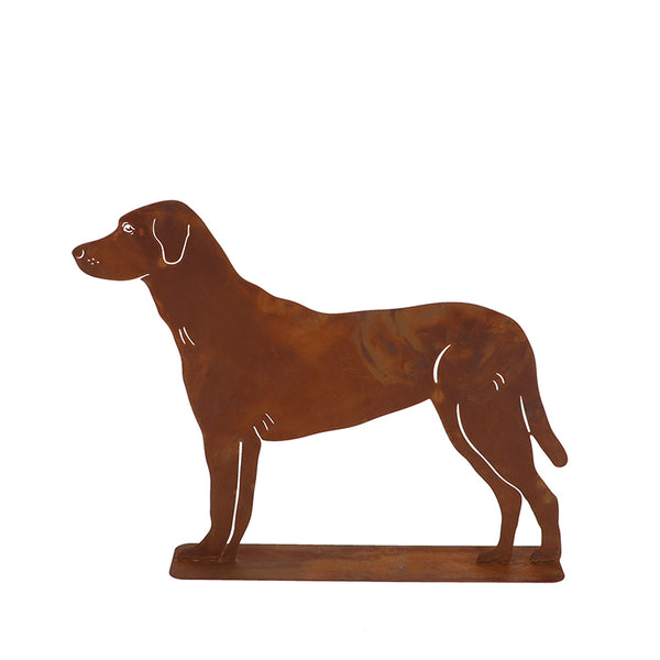 Fallen Fruits Rust Dog Standing Garden Ornament image 0