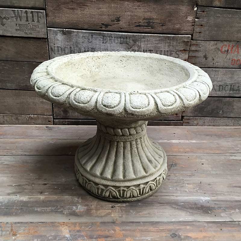 London Ornaments Small Concrete Bird Bath image 0