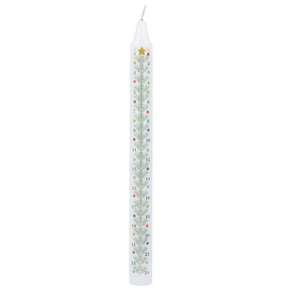 Gisela Graham Christmas Tree Advent Candle image 0