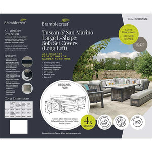 Bramblecrest Covers for Tuscan or San Marino Large L-Shape Sofa Set, Long Left image 1