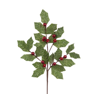 Floralsilk Bells &amp; Bauble Leaf Spray (64cm) image 0
