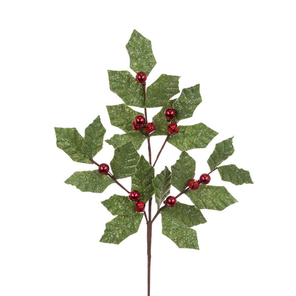 Floralsilk Bells &amp; Bauble Leaf Spray (64cm) image 0