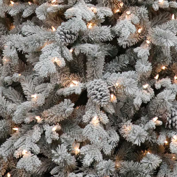 Puleo Balmoral Spruce Snowy Pre-Lit Christmas Tree - 7ft image 2