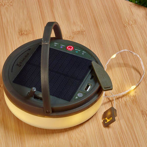 Smart Solar 4-in-1 Portable Parasol String Lights - Warm White & Red image 7