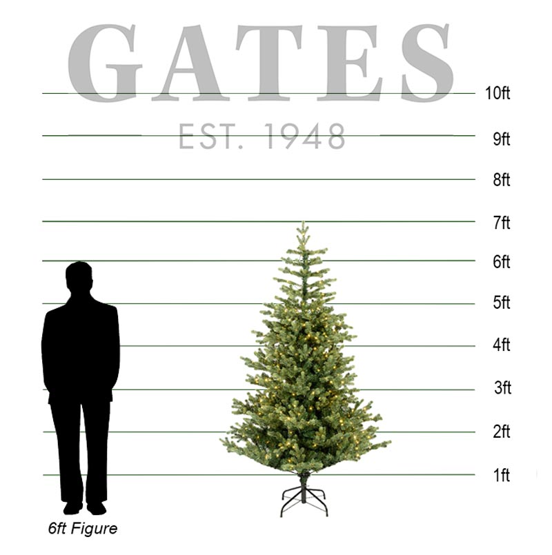 Everlands Geneva Fir Pre-Lit Christmas Tree - 7ft / 2.1m image 0