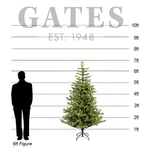 Everlands Geneva Fir Pre-Lit Christmas Tree - 7ft / 2.1m image 1