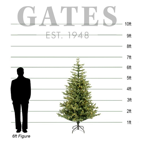 Everlands Geneva Fir Pre-Lit Christmas Tree - 7ft / 2.1m image 1