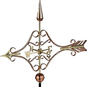 Espira Copper Victorian Arrow Farmhouse Weathervane image 1