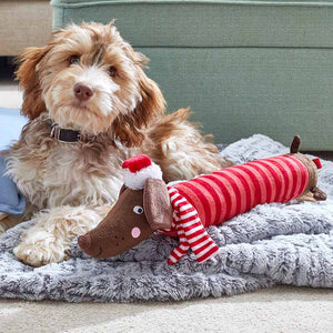 Zoon Festive Frankie Sausage Dog Toy image 2