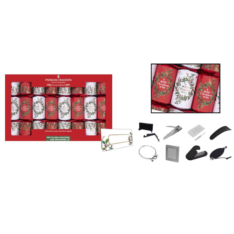 Harvey & Mason 8 Premium Wreath Crackers image 0