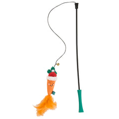 Zoon Nip-it Santa Carrot Tickle Stick image 0