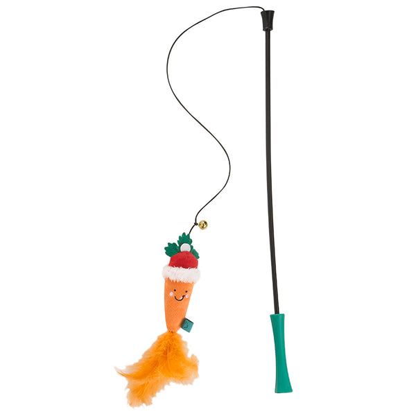 Zoon Nip-it Santa Carrot Tickle Stick image 0