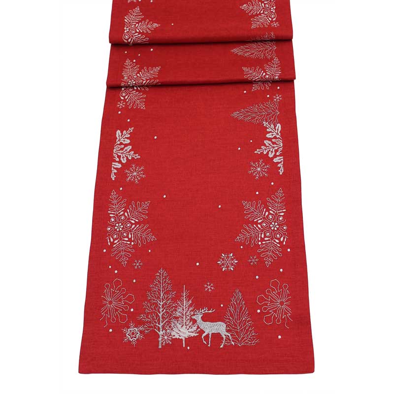 Peggy Wilkins Neve Table Runner - Red image 0